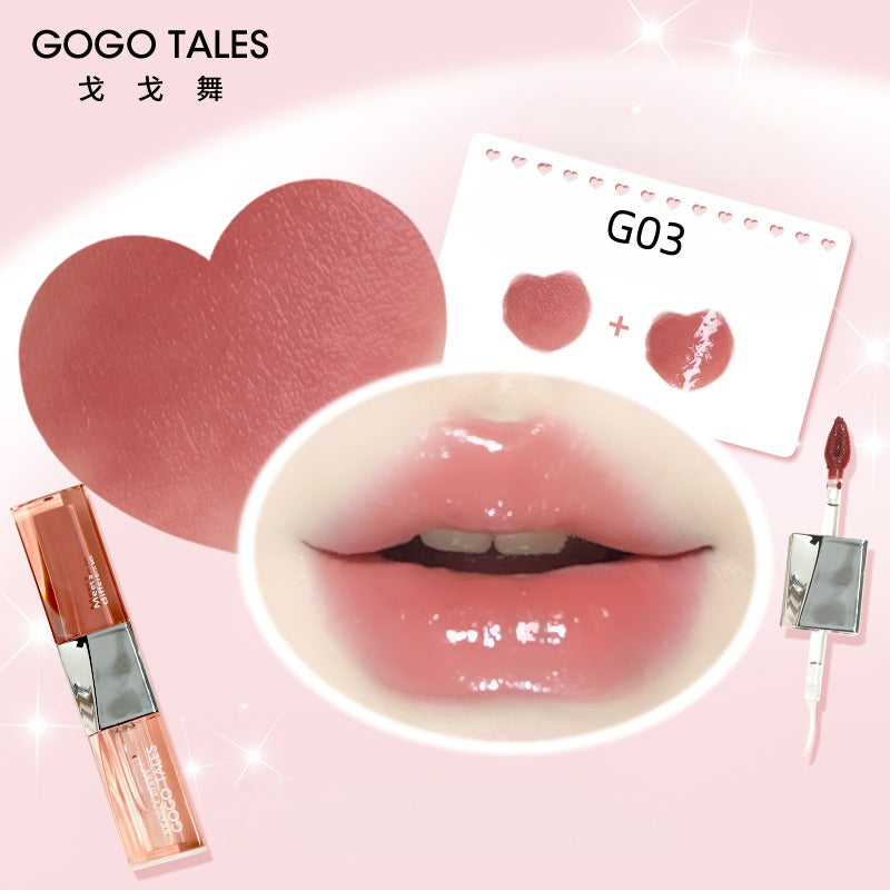 GOGO TALES Gloss à lèvres double-embout longue tenue Plump 4,8 g