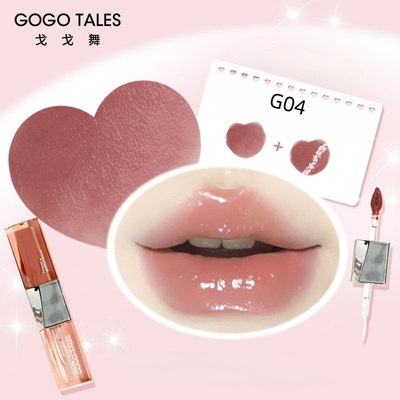 GOGO TALES Gloss à lèvres double-embout longue tenue Plump 4,8 g