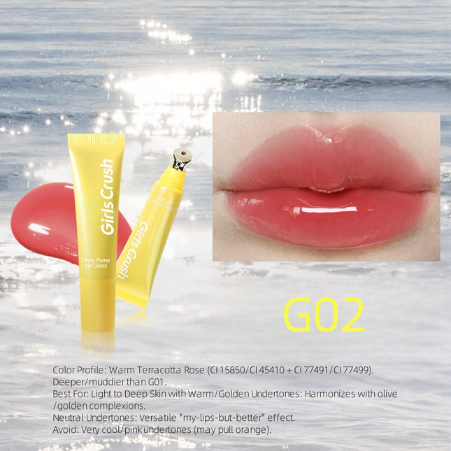 GirlsCrush Dewy Pump Lip Gloss 12ml