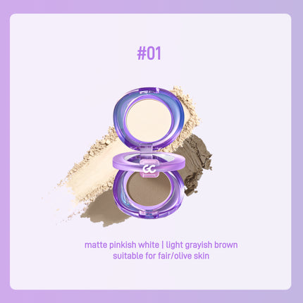 GirlsCrush - Matte Highlighter Contour Powder Duo 5.2g