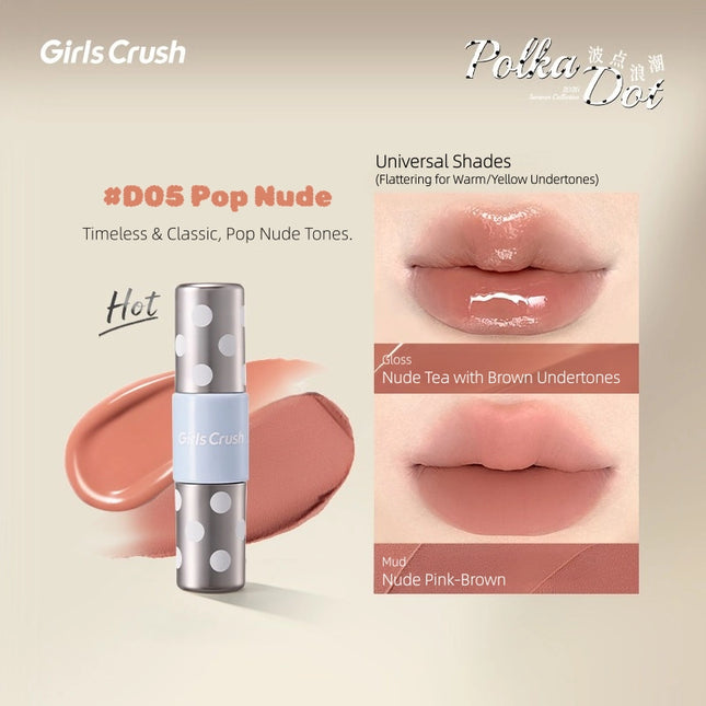 Girlscrush - Polka Dot 2-in-1 Lip Gloss 5.5g