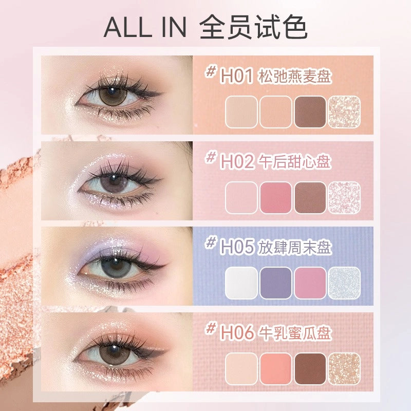 Palette de fards à paupières HOLD LIVE 16 couleurs 19,2 g