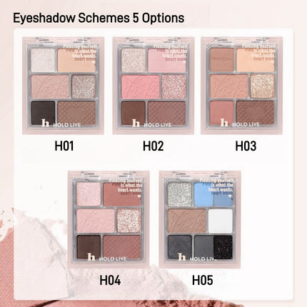 HOLDLIVE - 3 in 1 Face Palette Powder Blusher Eyeshadow 16g