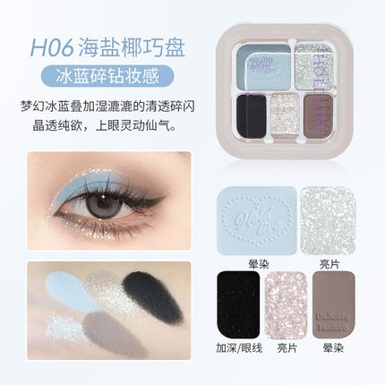 HOLDLIVE - Five Colors Eyeshadow 6.8g