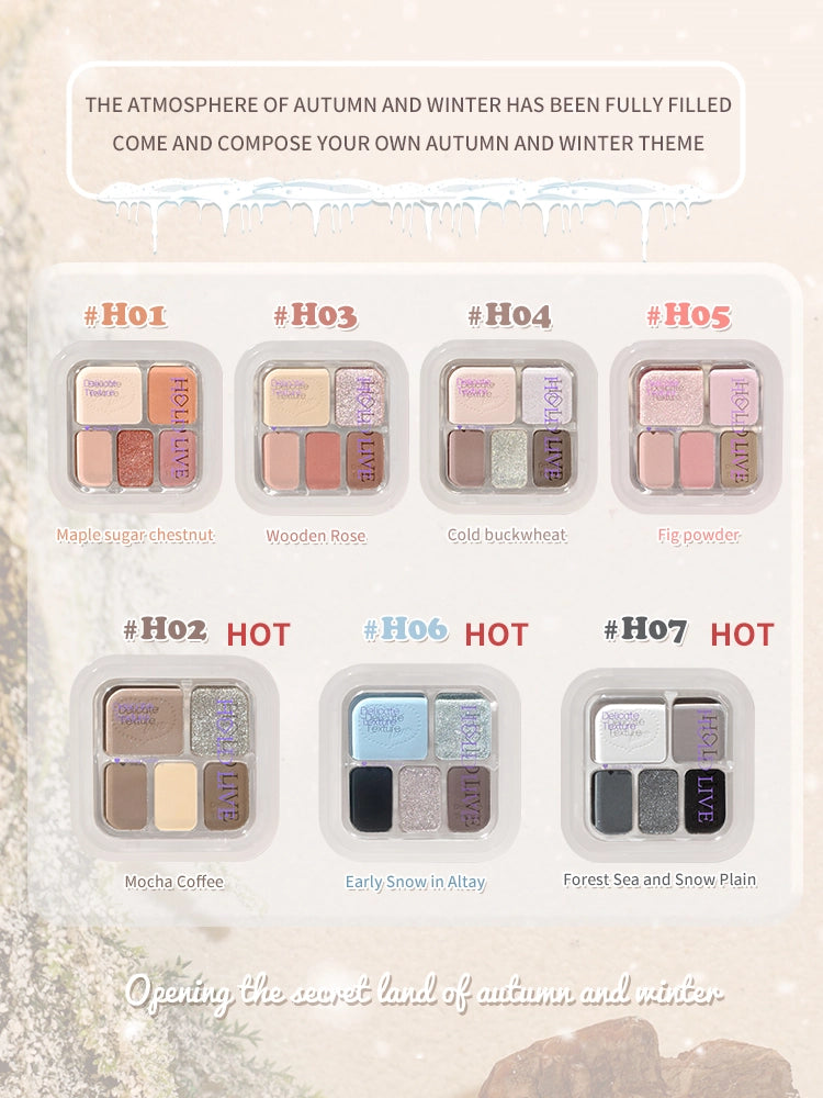 Fard à paupières cinq couleurs HOLD LIVE 6,8 g