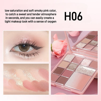 HOLDLIVE - Floral Comprehensive Powder Palette 12 Colors 15g