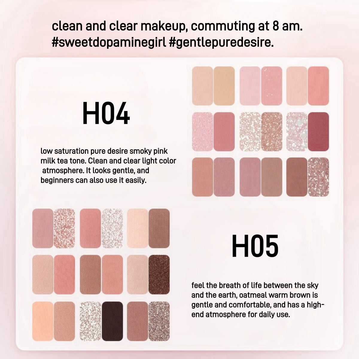 Palette de fards à paupières HOLD LIVE Secret Garden 18 couleurs 12,6 g