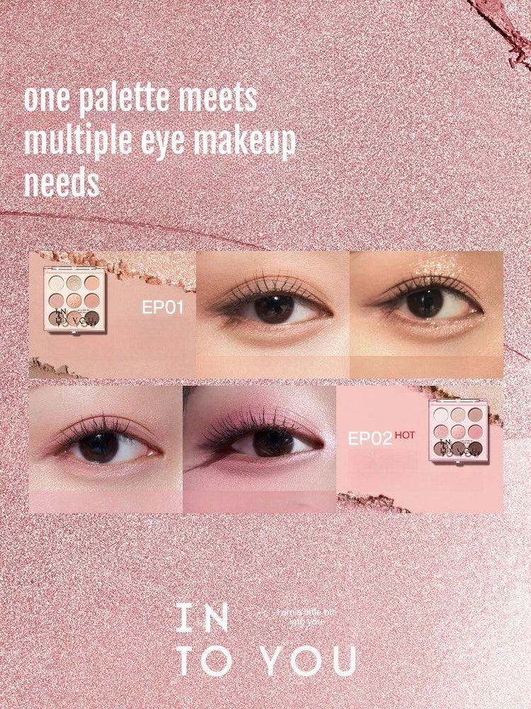 Palette de fards à paupières neuf couleurs INTO YOU 7,2 g