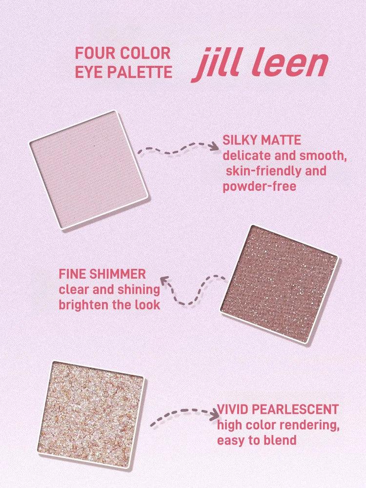 Palette de fards à paupières quatre couleurs JILL LEEN 3,8 g