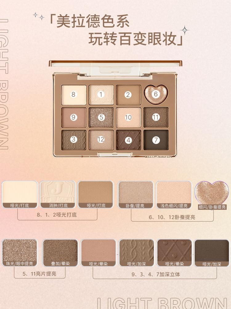 JILL LEEN Pretty 12色眼影盘 7.2克
