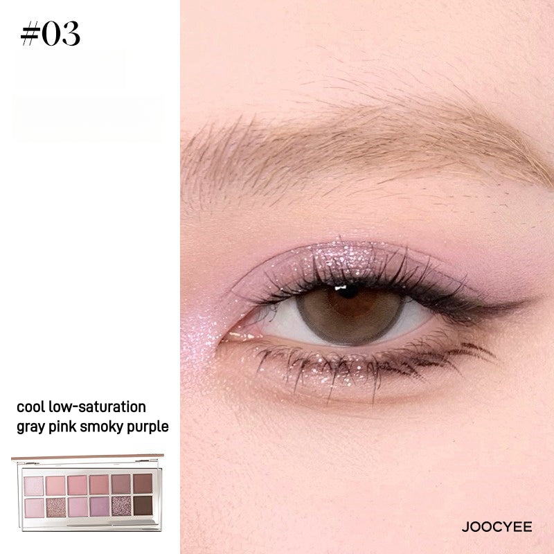 Palette de fards à paupières Joocyee 12 nuances 14 g