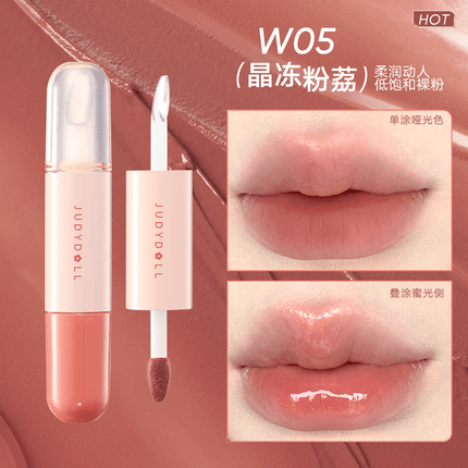 Judydoll -  Dual Lip Gloss Mirror Moisturizing 7g