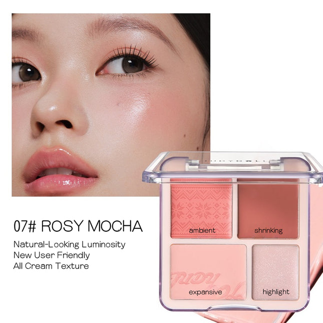 Judydoll -  Blush N Highlight Palette 9g