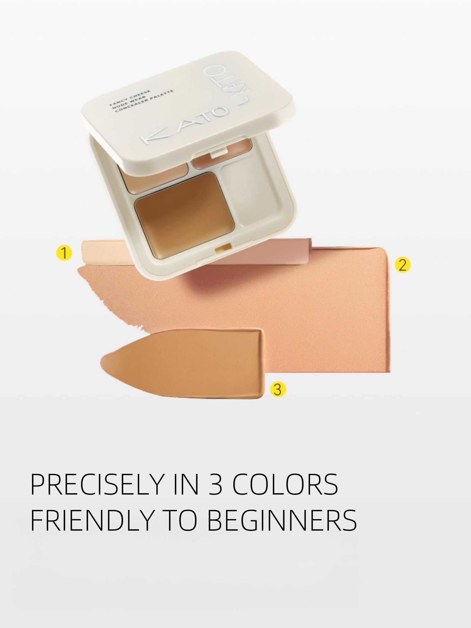KATO-KATO Fancy Cheese Nude Wear Concealer Palette 5g