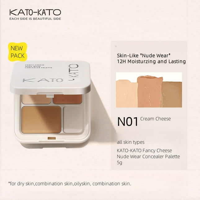 KATOKATO - [Woven Me] Fancy Cheese Nude Wear Concealer Palette 5g