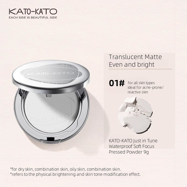 KATOKATO - Just in Tune Waterproof Soft Focus Pressed Powder 9g