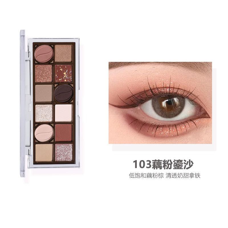Palette de fards à paupières KAXIER Baking Eye, 12 couleurs, 13,8 g