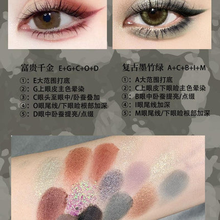 KAXIER - Button Series Eye Palette 15 Colors 12g