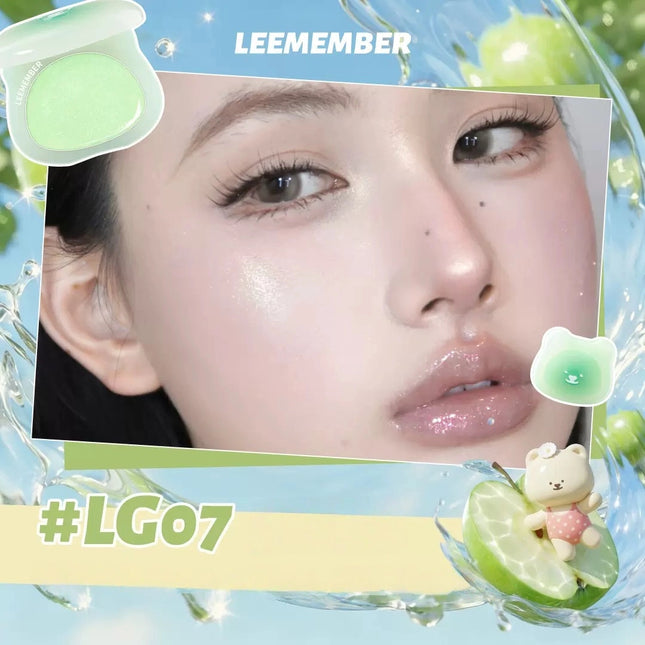 LEEMEMBER - Purple Floral Bear Hydrating Cream Blush 4g