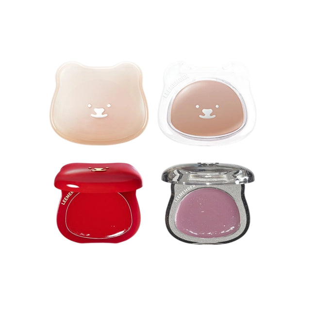 LEEMEMBER - Purple Floral Bear Hydrating Cream Blush 4g