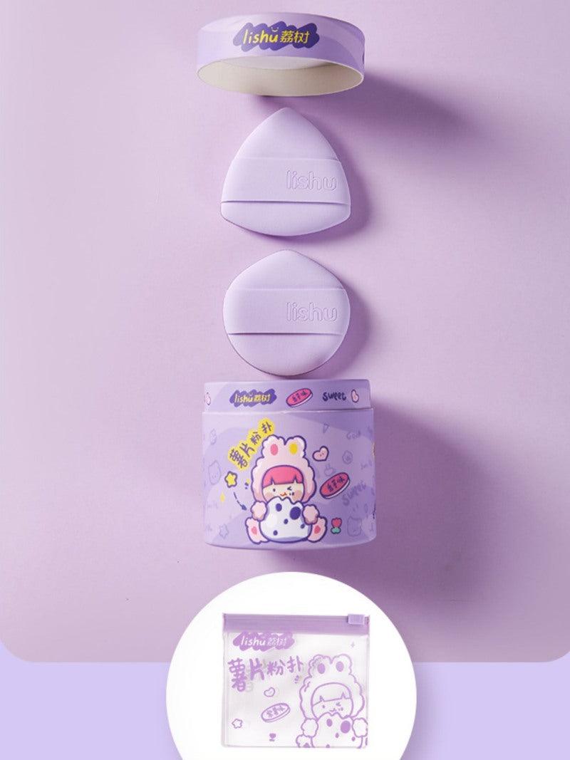 Seau à chips LISHU Rubycell Puff Maquillage Violet
