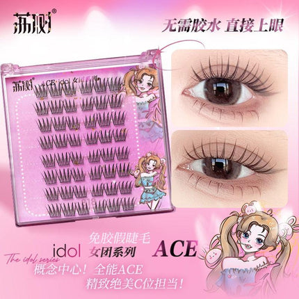 LISHU - POP Girls Makeup Glue Free False Eyelashes 48