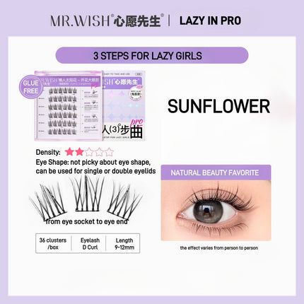 Mr.Wish - 3 Steps for Lazy Girls Glue Free False Eyelashes