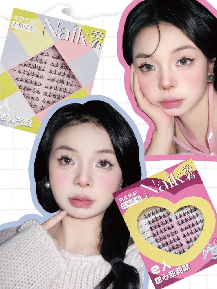 Faux cils Naik sans colle, aspect naturel