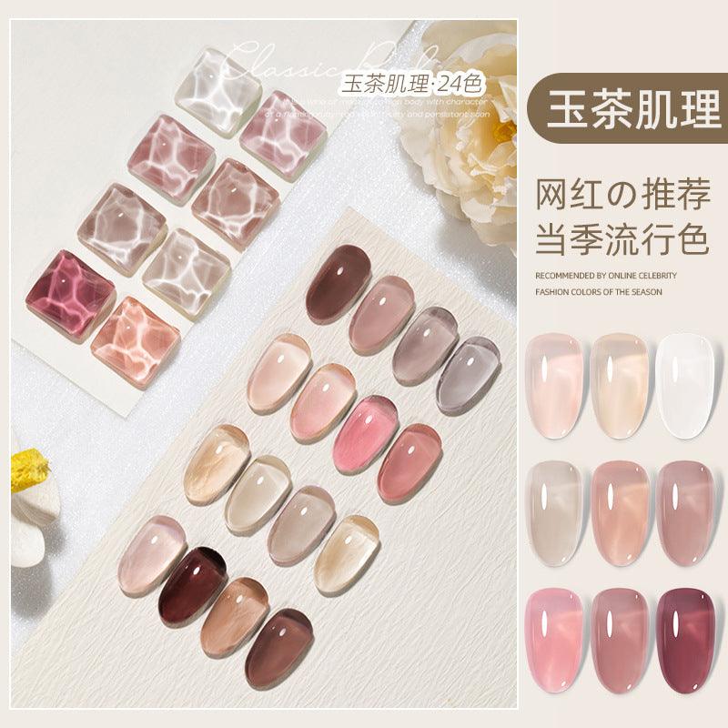 Nail Color Glue Jade Tea Texture YSN017 - Chic Decent