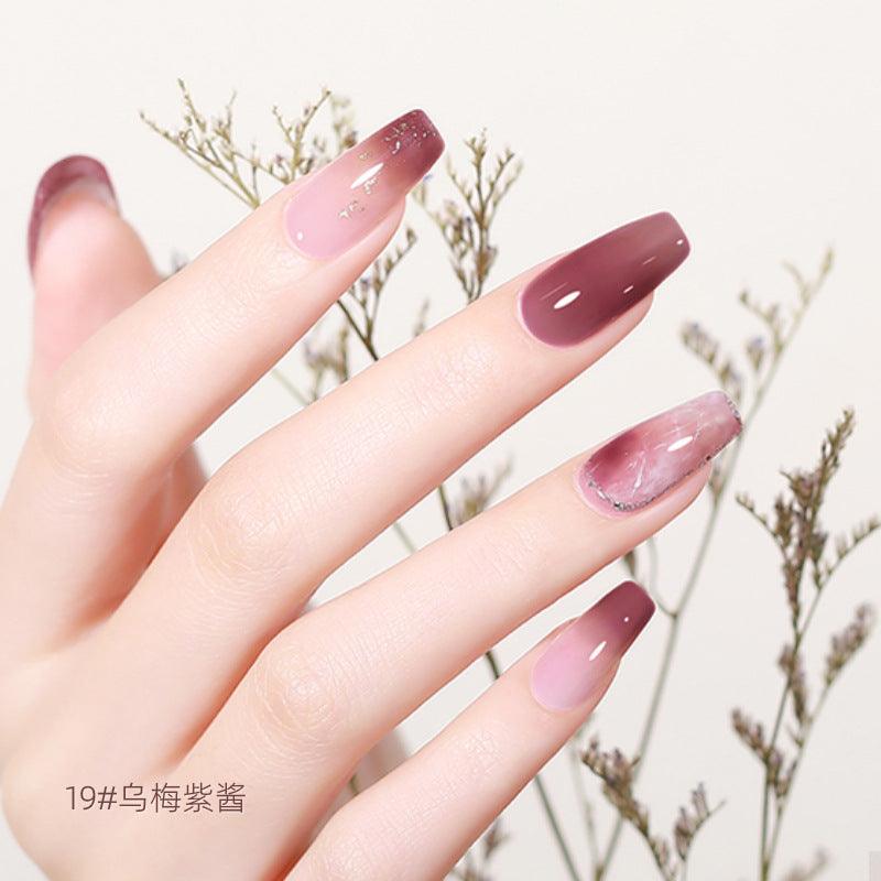 Nail Color Glue Jade Tea Texture YSN017 - Chic Decent