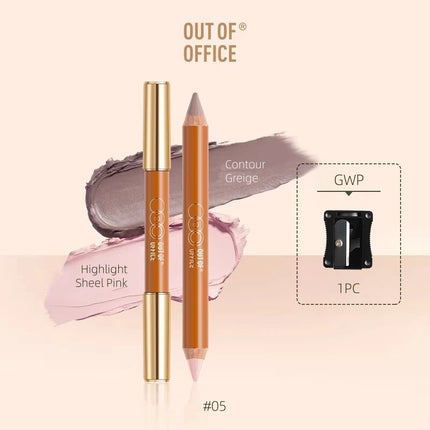 OUTOFOFFICE - Contour N Highlight Duo Pencil 5g