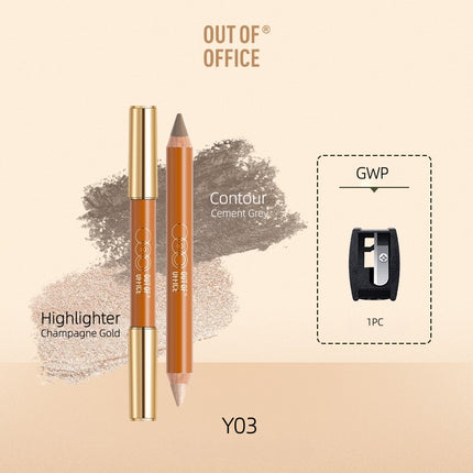 OUTOFOFFICE Contour N Highlight Duo Pencil