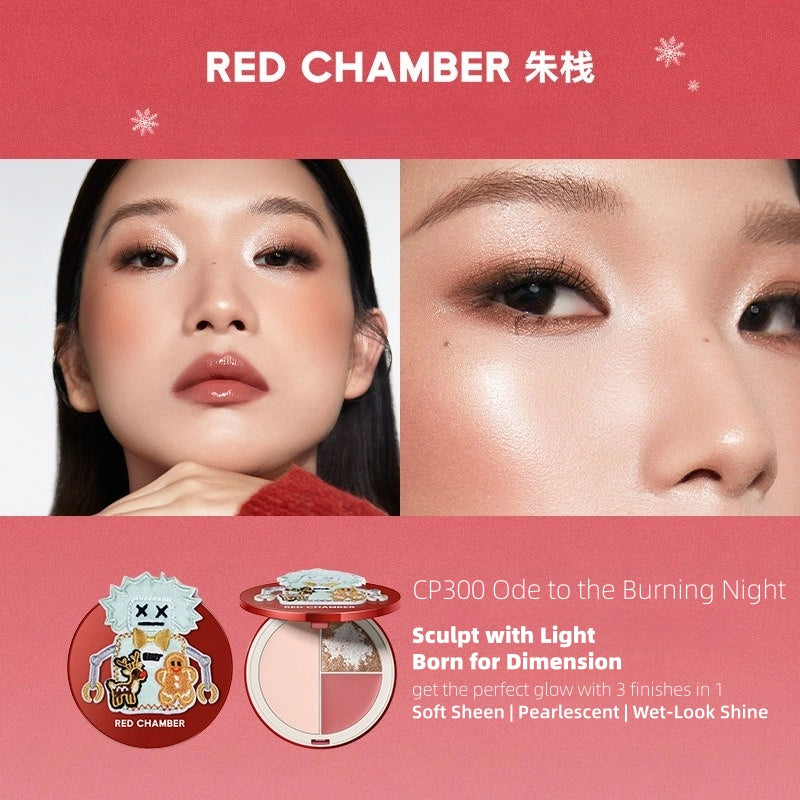 Red Chamber - Tri-Color Multi-Purpose Highlighter