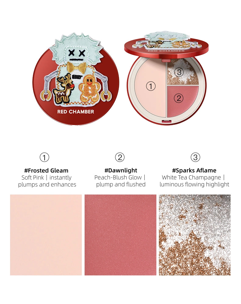 Red Chamber - Tri-Color Multi-Purpose Highlighter