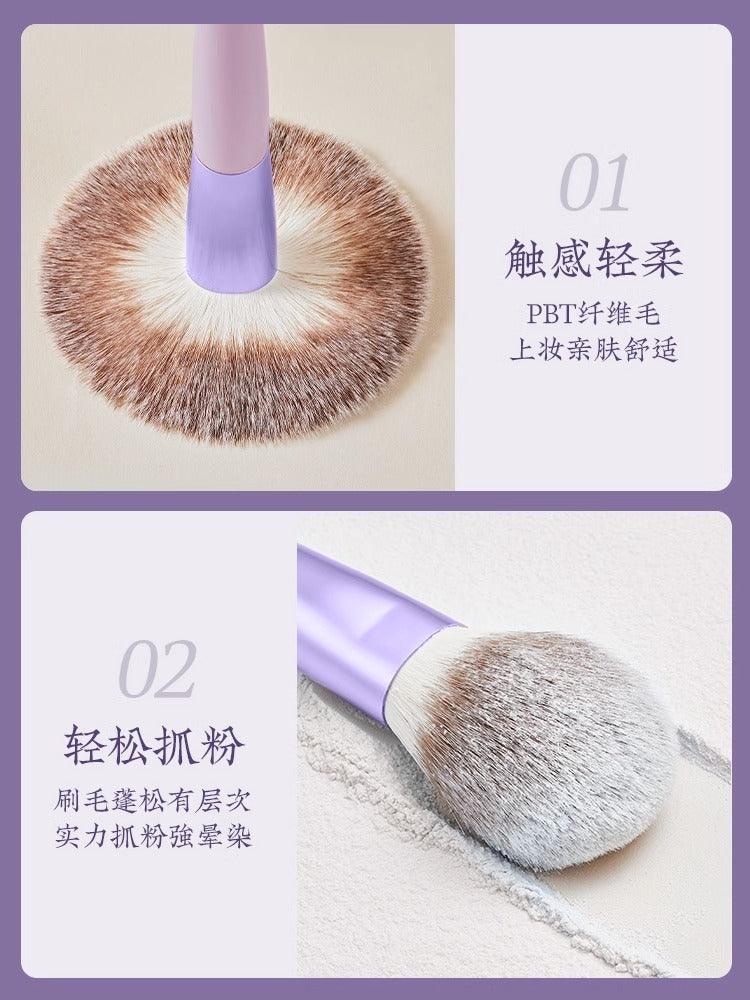 Rownyeon 葡萄紫色化妆刷套装 13 支装（含化妆包）