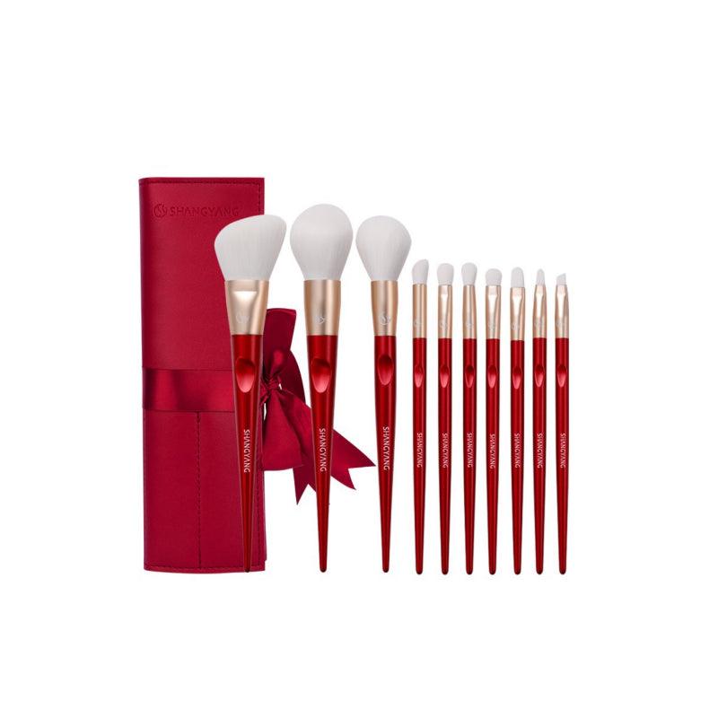 Ensemble de 10 pinceaux pour le visage Shang Yang Beauty
