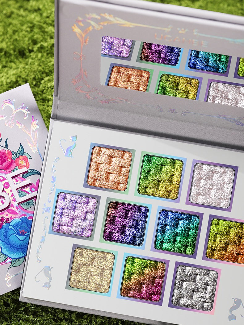 Palette de fards à paupières caméléon UCANBE 10 couleurs Solar Python 7 g