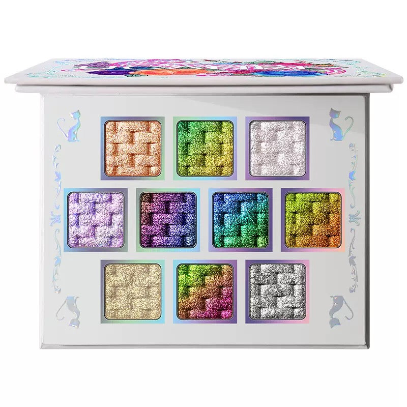 Palette de fards à paupières caméléon UCANBE 10 couleurs Solar Python 7 g