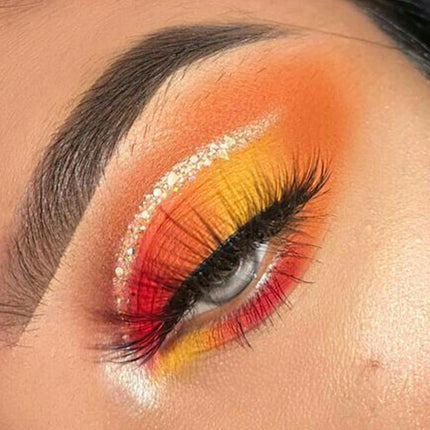 UCANBE - 15 Colors Eyeshadow Palette Sunset Orange 10.8g