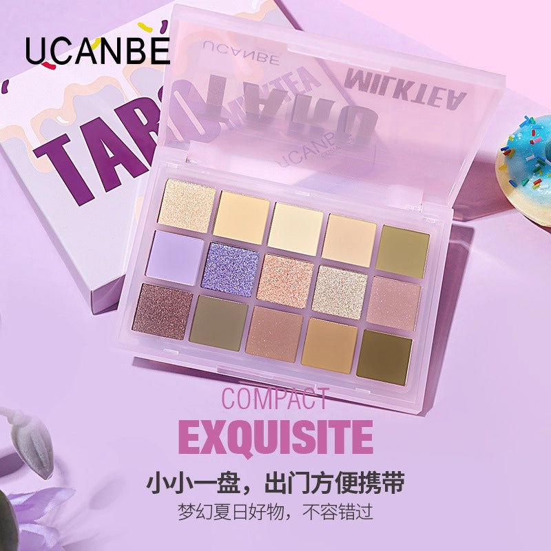 UCANBE 15色眼影盘 芋头奶茶色 10.8g