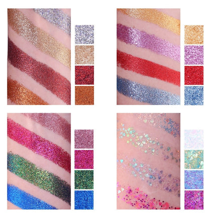 UCANBE - 16 Colors Glitter Eyeshadow Starry Palette 16*1.5g