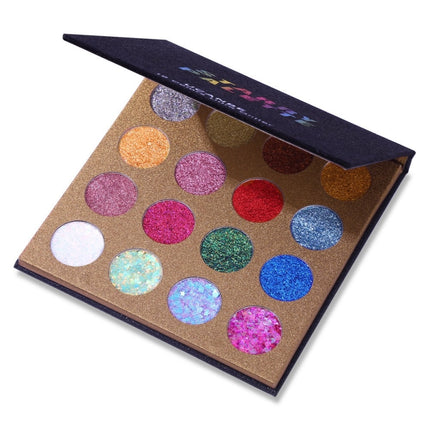 UCANBE - 16 Colors Glitter Eyeshadow Starry Palette 16*1.5g