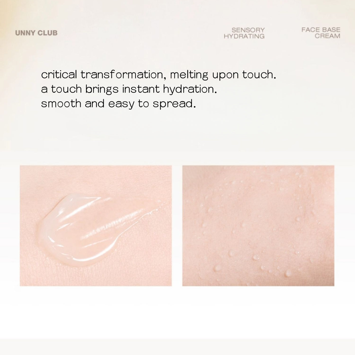 UNNYCLUB - Sensory Hydrating Face Base Cream 30g