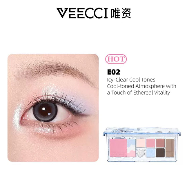 Veecci - Color Block Multi Function Eyeshadow Palette 11g