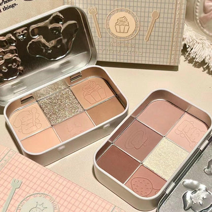 YIGUDIGU - Candy Box Tea Party 6 Colors Eye Palette 18g