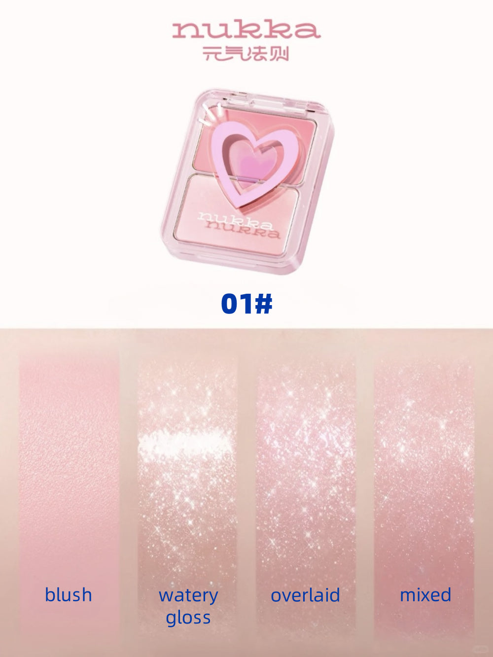 Palette de blush Nukka Dewy Glow 5 g