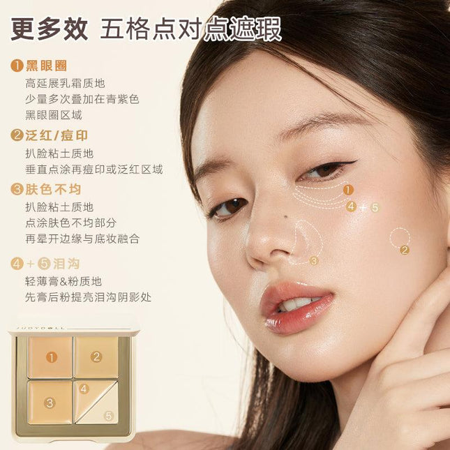 Judydoll Traceless Cloud Touch Concealer Palette JD124 - Chic Decent