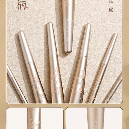 Rownyeon Hidden Fragrance Portable Makeup Brush 10-in-Set RY007 - Chic Decent